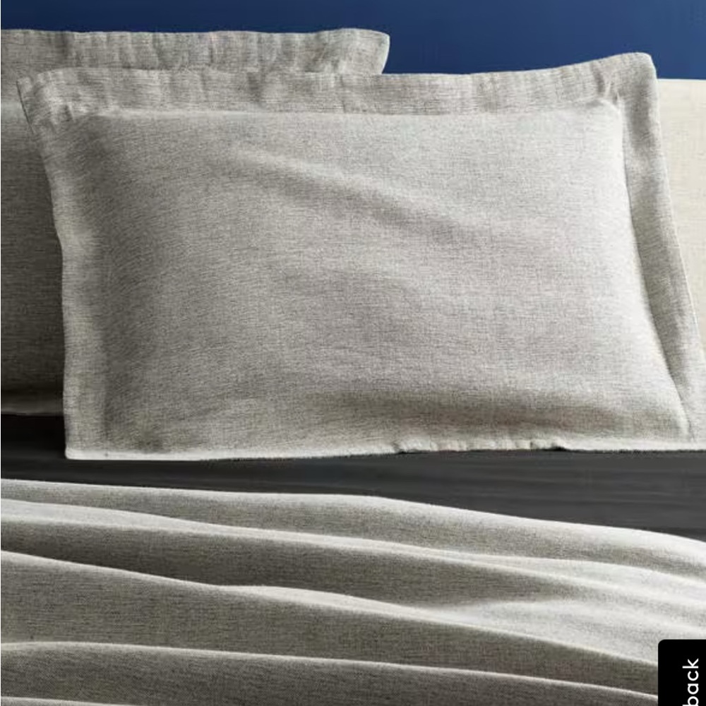 CB2 Gray Home Bedding Pillow